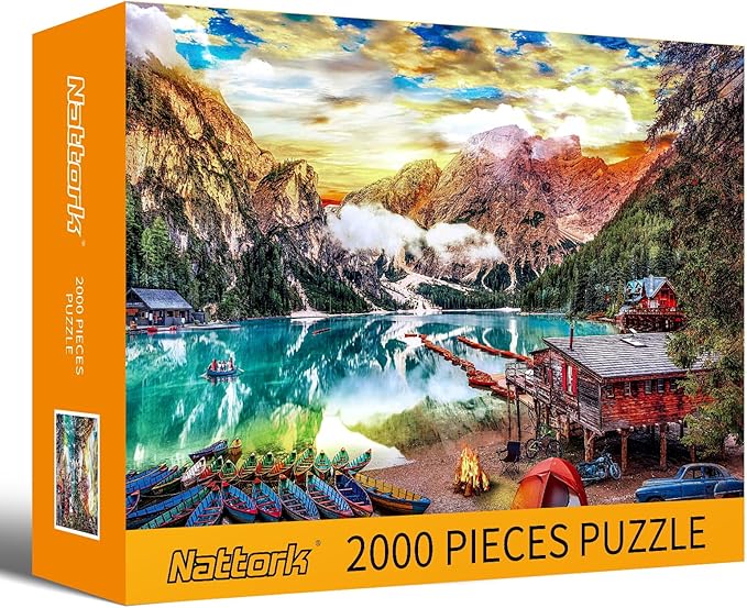 Jigsaw Puzzles 2000 Pieces for Adults, Families Lakeside View Pieces Fit Together Perfectly