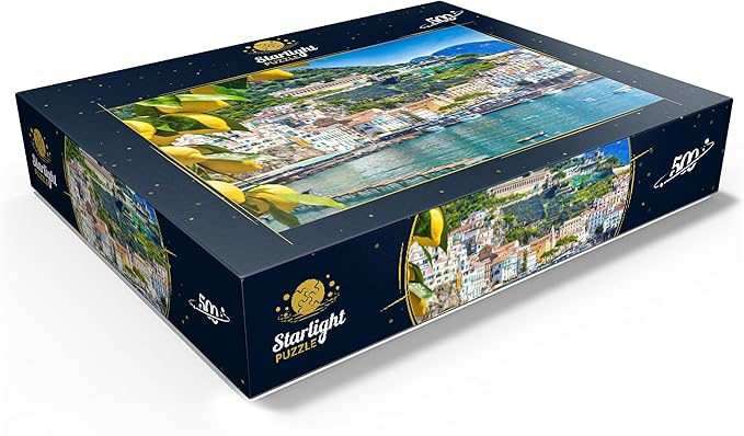 MyPuzzle Panoramic View of Beautiful Amalfi On Hills Leading Down to The Coast, Campania, Italy - Premium 500 Piece Jigsaw Puzzle for Adults