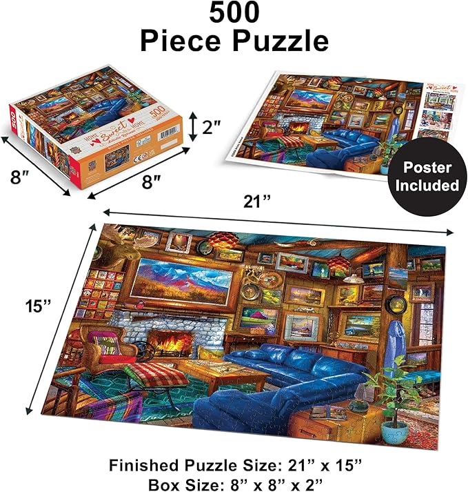 MasterPieces Home Sweet Home - Artistic Retreat 500 Piece Jigsaw Puzzle