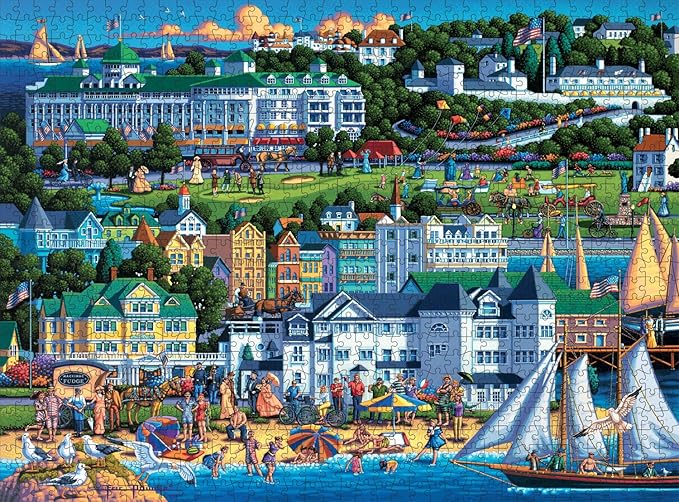 Buffalo Games - Eric Dowdle - Mackinac Island - 1000 Piece Jigsaw Puzzle for Adults - Challenging Puzzle Perfect for Game Nights - Finished Size is 26.75 x 19.75