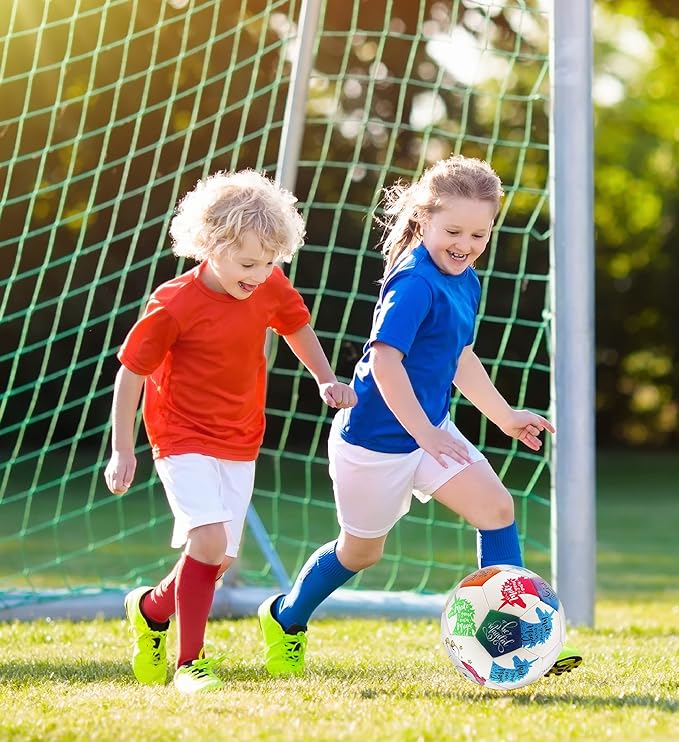 Unicorn Size 3 Kids Soccer Ball - Colorful Unicorn Ball for Boys and Girls, Indoor and Outdoor Sports Games