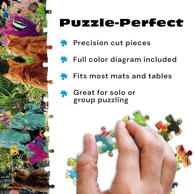 Buffalo Games - Kitten Distraction - Garry Walton - 750 Piece Jigsaw Puzzle for Adults - Cats Collection - Challenging Puzzle Perfect for Game Nights - Finished Size 24 x 18 - Made in the USA