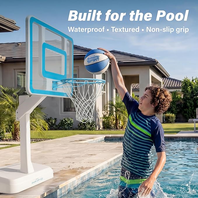 GoSports Water Basketballs 2 Pack - Choose Between Size 3 and Size 6, Great for Swimming Pool Basketball Hoops