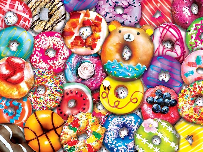 MasterPieces 300 Piece EZ Grip Jigsaw Puzzle - Donut Resist - 18"x24" - Jigsaw Puzzle with Vibrant Artwork and Durable Pieces - Fun Family Activity, Brain Challenge, and Educational Entertainment