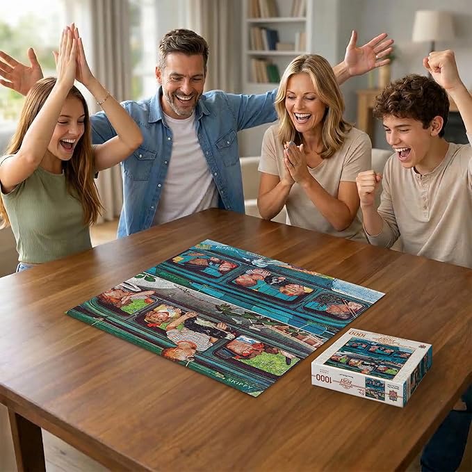 MasterPieces 1000 Piece Jigsaw Puzzle for Adults, Family, Or Youth - Coming and Going - 25"x25"