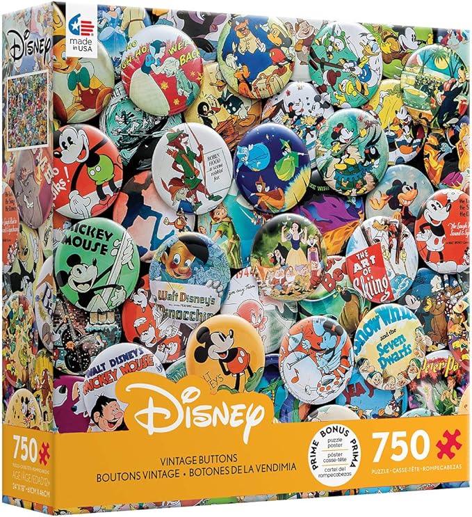 Ceaco - Disney - Vintage Buttons - 750 Piece Jigsaw Puzzle