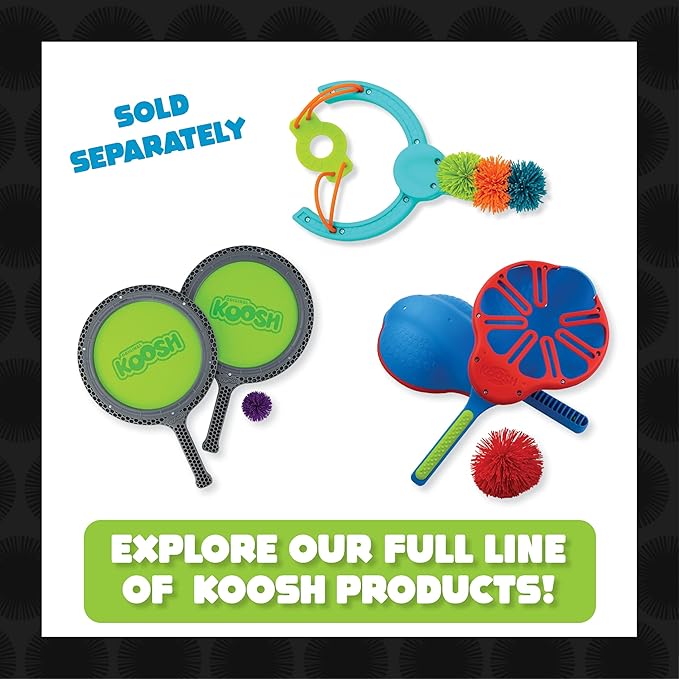 Koosh Balls 3 inch, Single Assorted Color - Kids Outdoor Toys, Beach Toys, Kids Games, Outdoor Games for Adults and Family, Outdoor Games for Kids, Kids Toys, Fidget Toys for Kids, Ages 3+
