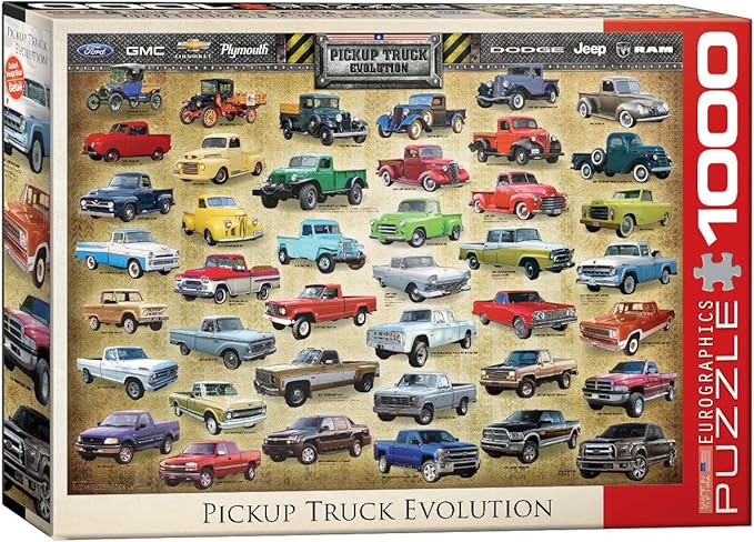 EuroGraphics Pickup Truck Evolution Jigsaw Puzzle (1000-Piece)