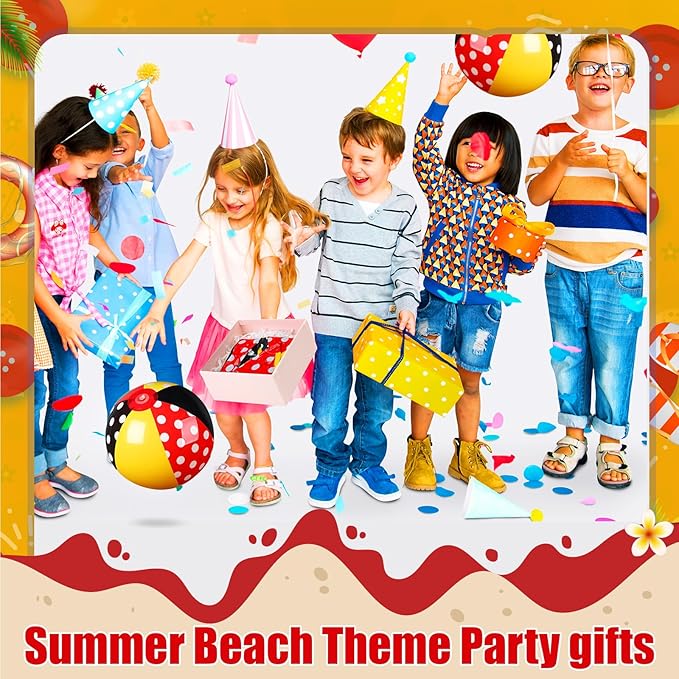 Leyndo 12 Pack Inflatable Beach Balls for Kid Party Favors for Birthday Summer Pool Novelty Water Beachball Game Toys for Boy Girl Gifts Class Party Decor (7.87")