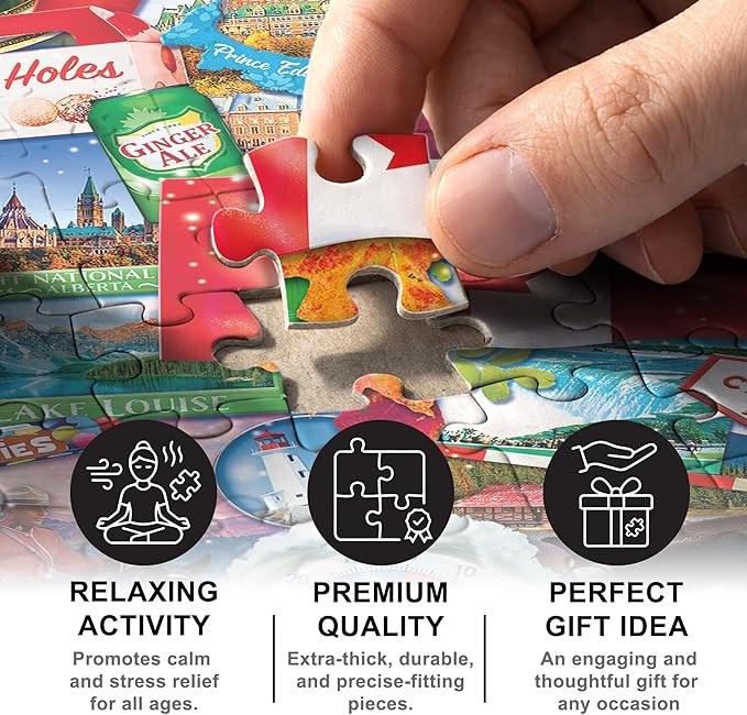 MasterPieces 550 Piece Jigsaw Puzzle for Adults and Family - Greetings from Canada - 18"x24"