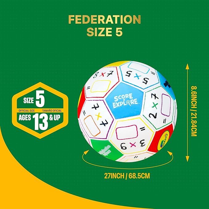 Crayola Official Soccer Ball - Unisex Kids - Multiplication Box Size 5