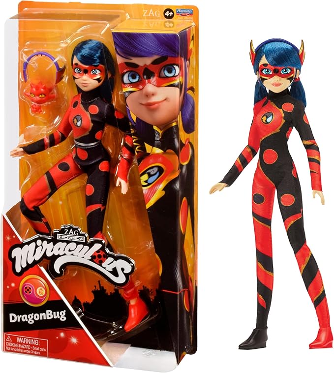 Miraculous Ladybug and Cat Noir Toys Dragon Bug Fashion 26cm Doll