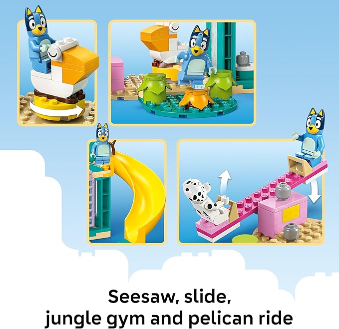 LEGO Bluey Playground Fun with Bluey and Chloe Building Toy - Preschool Learning Toys for Boys & Girls, Ages 4+ - Gift for Easter for Toddlers - 11201