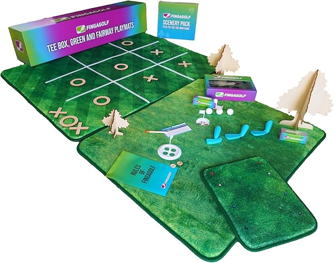 Fingagolf Indoor Golf Game Realistic Golf for Home, Office, or Travel – Unique Gift for Golfers of All Ages