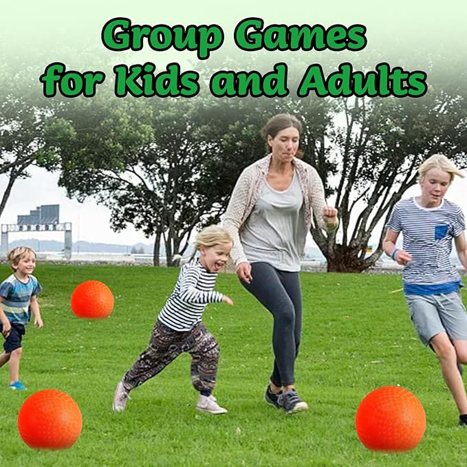 24 Pcs Playground Balls,6 Inch Inflatable Dodge Balls,Sport Bouncy Balls with a Hand Pump,Dodgeball Balls for Indoors Outdoors Ball Games,Gym,School,Camps,Picnic
