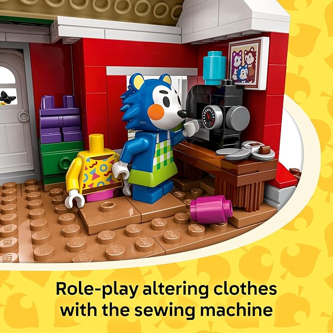 LEGO Animal Crossing Able Sisters Clothing Shop Building Toy - Animal Crossing Toy Figures and Playset for Kids, Girls and Boys, Ages 6+ - Pretend Play Gift Idea for Birthdays - 77055