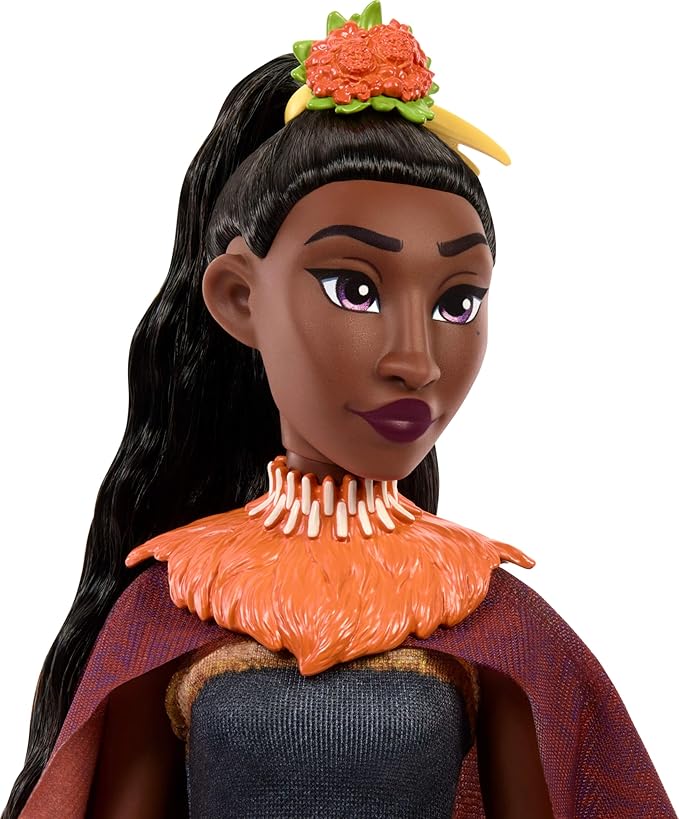 Mattel Disney Moana 2 Matangi Fashion Doll with 3 Accessories, Removable Outfit with Cape, Head Piece, Shoulder Piece & Anklet, Inspired by The Movie