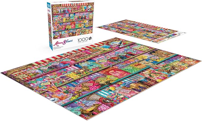 Buffalo Games - Aimee Stewart - Sweet Shoppe - 1000 Piece Jigsaw Puzzle for Adults -Challenging Puzzle Perfect for Game Nights - Finished Size is 26.75 x 19.75