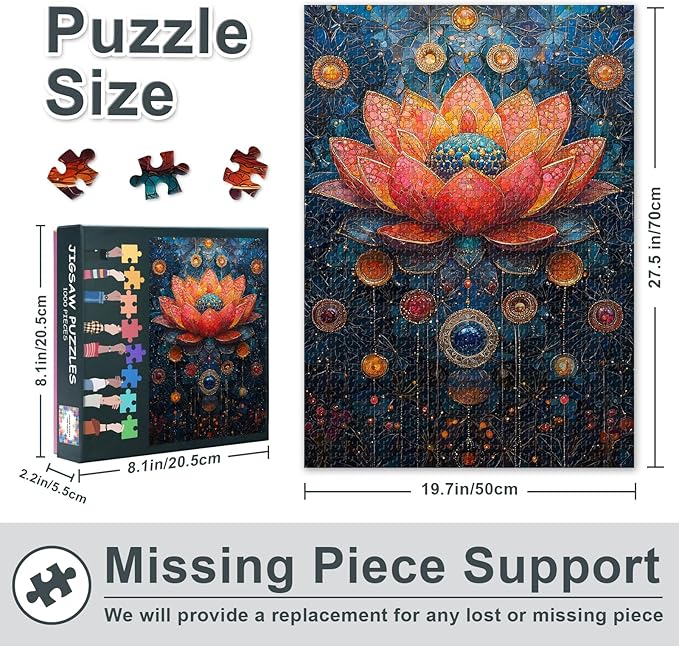 Mount Fuji Puzzles for Adults 1000 Pieces, Japanese Jigsaw Puzzles, Blossoms Adult Puzzle for Adults, Educational Fun Games or Toys for Elders Friends 20X27 INCH