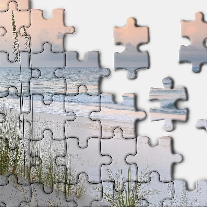 Beach Ocean Puzzle for Adults 1000 Piece, Summer Sunset Landscape Jigsaw Puzzle Nature, Hawaii Sea Challenging Puzzle as Home Decor