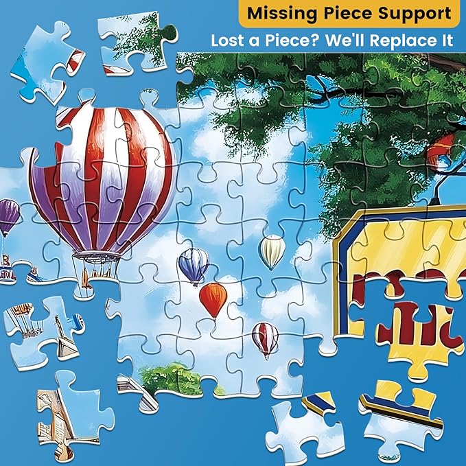 500 Piece Puzzles for Adults,Shopping Street Life Jigsaw Puzzle with Letters on Back,No Dust,Birthday and Barious Holiday Party,Challenging Family Games Gifts for Friends Men Women Seniors, 20.5*15In