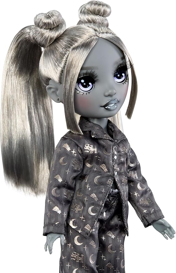 Rainbow High Shadow High Girl's Night Luna Madison - Grayscale 11" Fashion Doll. Grey Hair. Grey Outfit. Girl's Night Accessories and Comb.