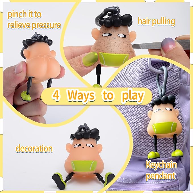Peekaboo Fun Hair Pulling Fidgets,Anti Worry Toys and Venting Novelty Toys,Great Redirect Activity for Pickers,Trichotillomania Skin Picking Fidget Toys for 14+ Ages Christmas Birthday Party Gifts