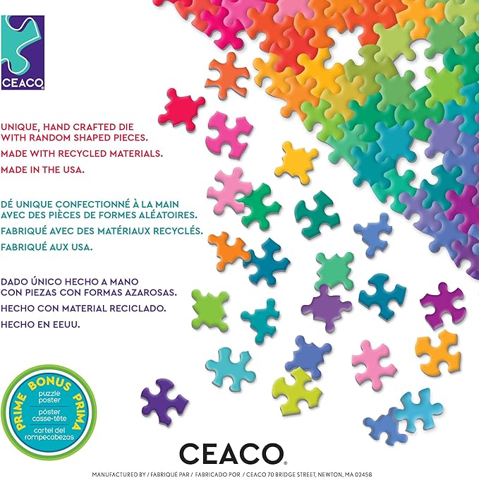 Ceaco - Miriam Bos - Patiently Waiting - 500 Piece Round Jigsaw Puzzle