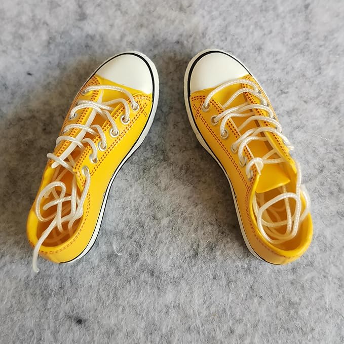 1:6 Scale Figure Shoes Sneakers Shoe for 1/6 12 inch Female Action Figure Phicen TBLeague (Yellow)