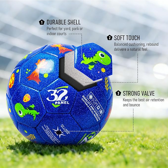 Richball Easter Basket for Kids, Toddler Soccer Ball, Size 2/3 Soccer Ball, Outdoor Activity Toy for Kids Age 1-3 3-6, Christmas Stocking Birthday Gifts