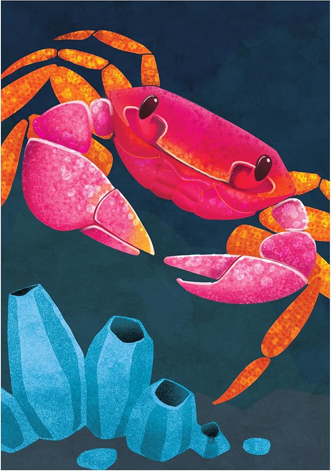 RoseArt - Birds Butterflies & Crab Jigsaw Puzzle Box Set- 16 Mini Puzzles, 100 Pieces Each - Colorful Puzzle Gift Set for Adults