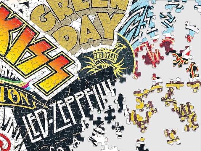 Springbok Rock & Roll 1000 Piece Jigsaw Puzzle for Adults & Family - Poster Now Included - Classic Music Icons, Guitar & Band Art - Unique Cut Pieces - Made in USA