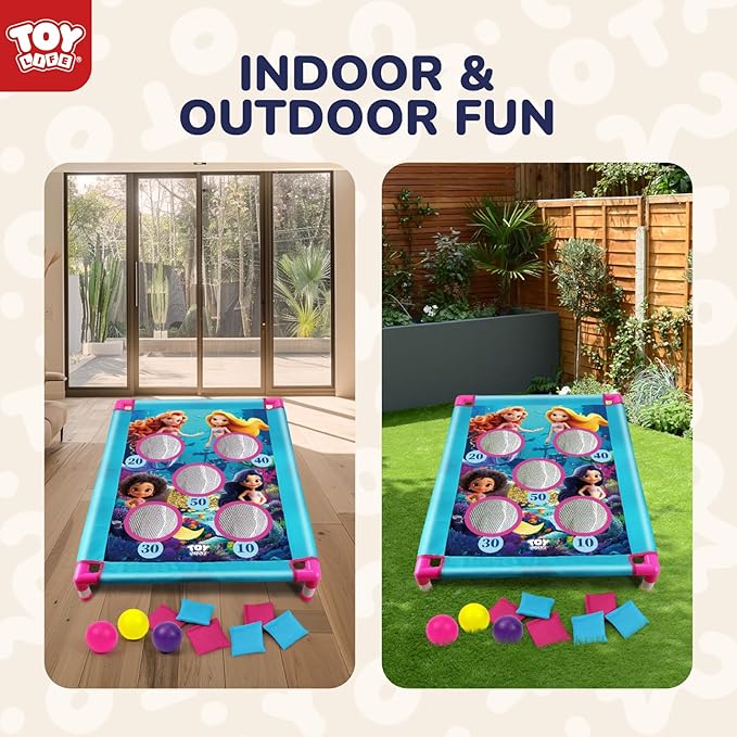 TOY Life Bean Bag Toss Game, Carnival Party Games, Cornhole Set for Kids Outdoor Games, Outside Toys for Kids Ages 4-8, Yard Outdoor Toys for Toddlers 3-5, Gifts for 3 4 5 6 7 Year Old Girls & Boys