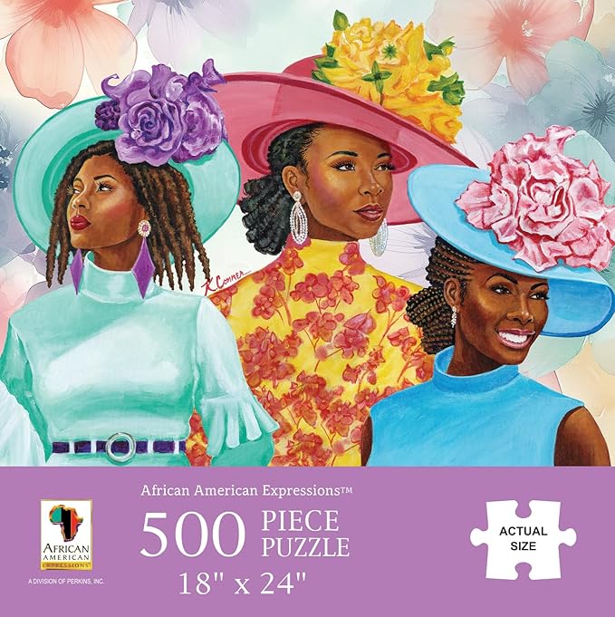 African American Expressions – 500-Piece Jigsaw Puzzle – Inspirational Black Art, Premium Quality for Relaxation and Reflection - Sunday Morning II