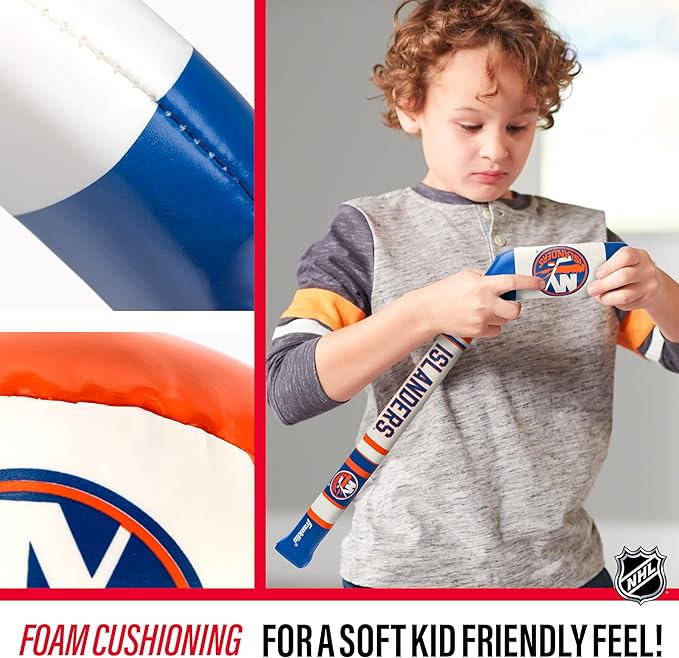 Franklin Sports NHL Team Mini Soft Hockey Stick Set - NHL Team Soft Foam Mini Hockey Stick and Ball - Great Toy for Kids