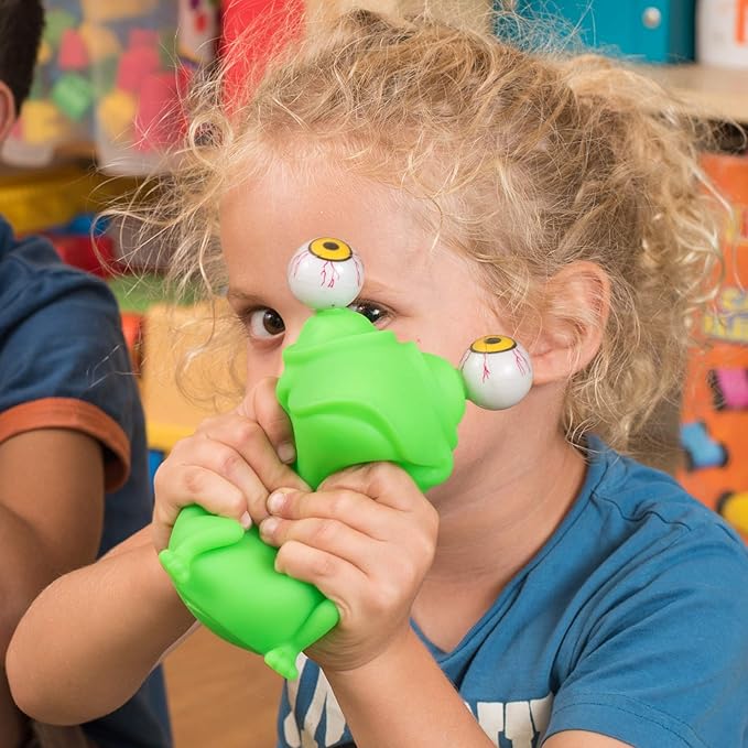 IPIDIPI TOYS Flippy Frog Squishy Eye Popping - Easter Basket Stuffers - Fun Fidget Sensory Squeeze Toy, Birthday Party Favors, Goodie Bag Stuffers for Boys and Girls