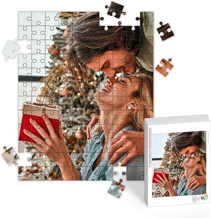 Personalized Puzzles for Photos, Custom Puzzle 1000/1500 Piece, Customized Jigsaw Puzzle Gift for Wedding, Holiday, Mother, Father, Birthday, Pet, Custom Gifts