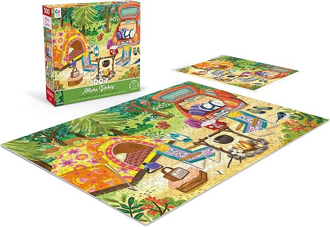 Ceaco - Olivia Gibbs - Go Camping! - 500 Piece Jigsaw Puzzle