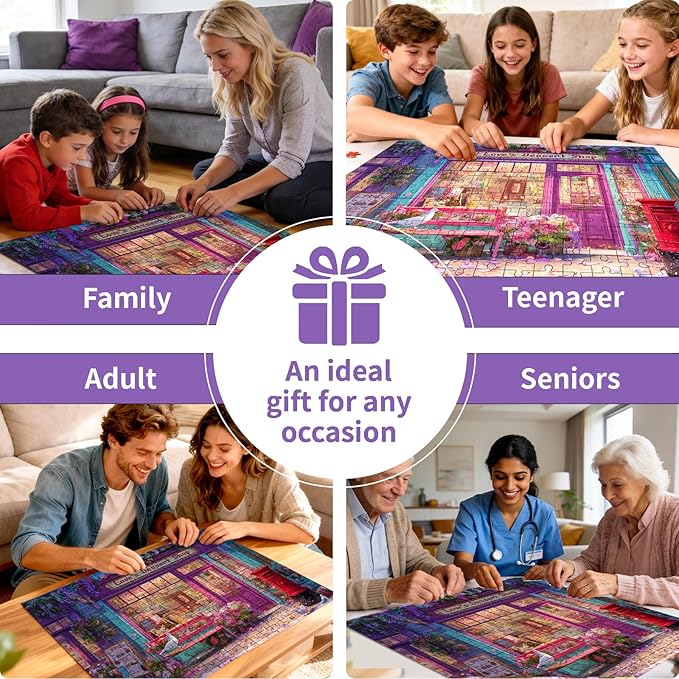 500 Piece Puzzle for Adults – Love’s Dessert Shop Jigsaw Puzzle 500 Pieces for Adults Seniors – Eco-Friendly Recycled Paper – Fun & Challenging Game Gift for Friends and Family (20.5 x 15 in)