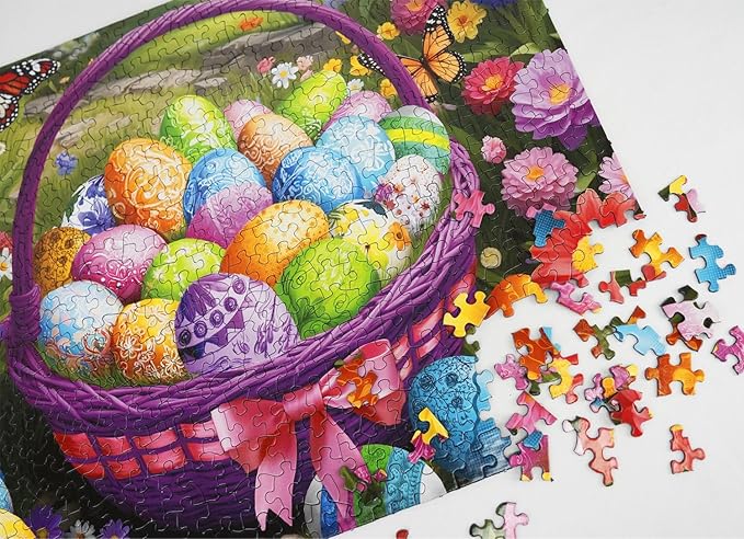 Springbok Easter in Bloom 500 Piece Jigsaw Puzzle for Adults and Families - Made in USA