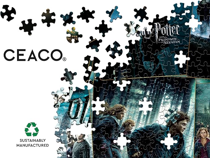 Ceaco - Harry Potter Posters - 1000 Piece Jigsaw Puzzle Challenging and Colorful Puzzles for Adults – Precision-Cut Pieces, Beautiful Artwork, and Hours of Relaxing Fun