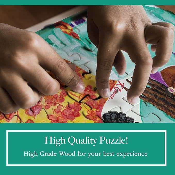 African American Expressions – 500-Piece Jigsaw Puzzle – Inspirational Black Art, Premium Quality for Relaxation and Reflection - Sunday Morning II