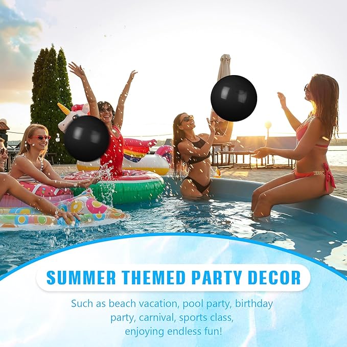 4 Pcs Inflatable Beach Ball 20 inch Swimming Pool Balls Summer Outdoor Decor Beach Balls Ornaments Floatable Ball for Swimming Pool Birthday Party Supplies