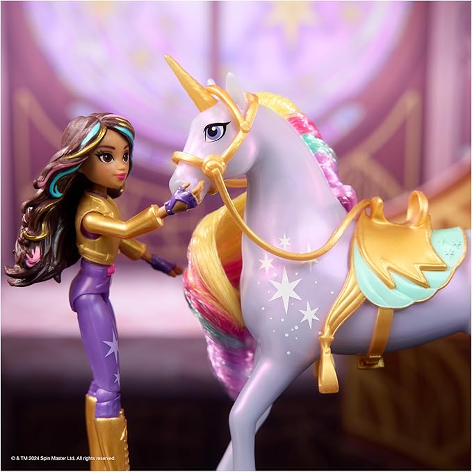 Unicorn Academy, Magic Unleashed Adventure Pack with Sophia, Ava, Ravenzella, Wildstar, Leaf & More, Dolls & Unicorn Toys for Girls Ages 4 and up