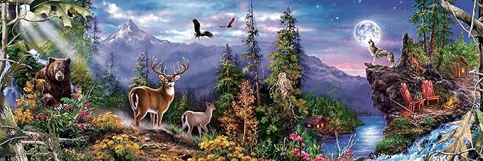 MasterPieces 1000 Piece Jigsaw Puzzle For Adults, Family, Or Youth - Realtree Panoramic - 13"x39