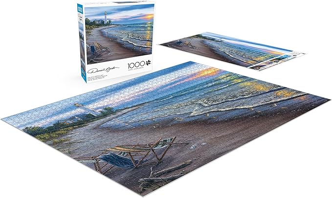 Buffalo Games - Darrell Bush - End of a Perfect Day - 1000 Piece Jigsaw Puzzle for Adults -Challenging Puzzle Perfect for Game Nights - Finished Size is 26.75 x 19.75 – Precision-Cut Pieces