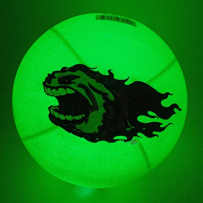 FIREBOMB LED Rubber Ball- Rechargeable Light-Up Ball for Dodgeball, Kickball, Handball, Four Squrae, Playground Nighttime Fun Glowing Sports Ball for All Ages