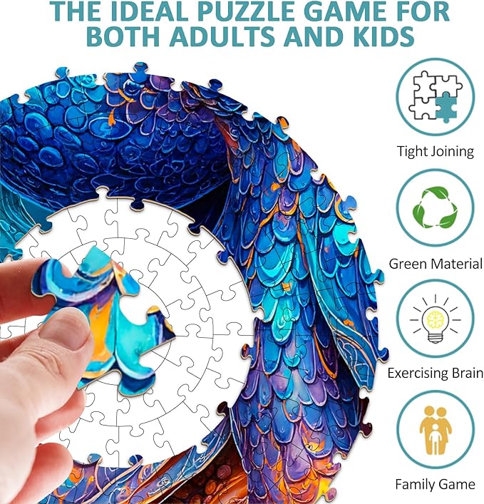Ocean Octopus Adventure Puzzles for Adults 1000 Pieces, Jigsaw Puzzles 1000 Pieces for Adults, Fun Puzzles with Letters On Back, Challenging Game Toys (26.5 * 26.5in)