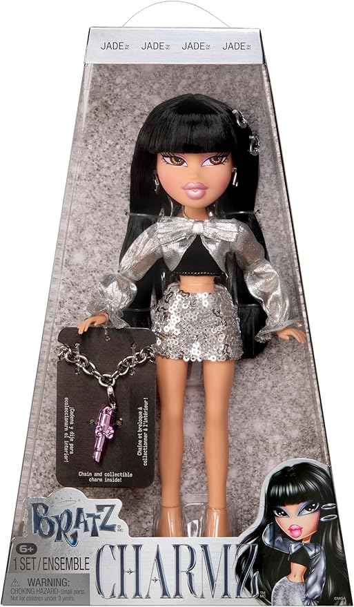 Bratz Charmz Jade Fashion Doll with Collectible Charm Bracelet