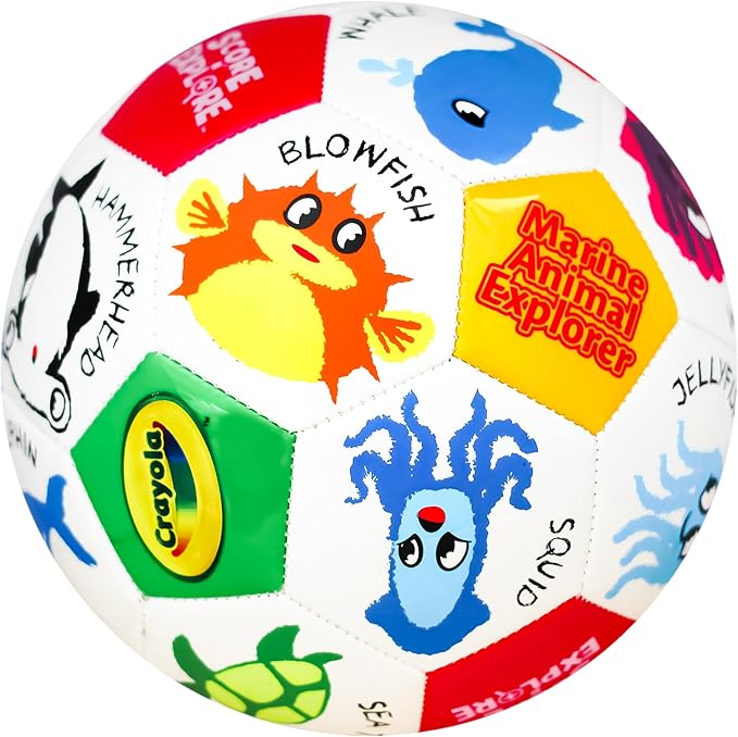Crayola Official Soccer Ball - Unisex Kids - Marine Size 5